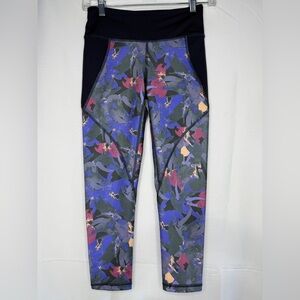 Patagonia Leggings Abstract Jungle: Smolder Blue. Size XS